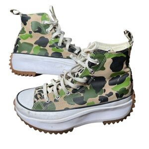 Converse Camouflage High-Top Platform Sneakers